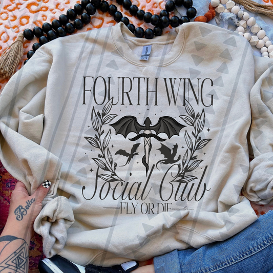 FOURTH WING SOCIAL - DTF TRANSFER