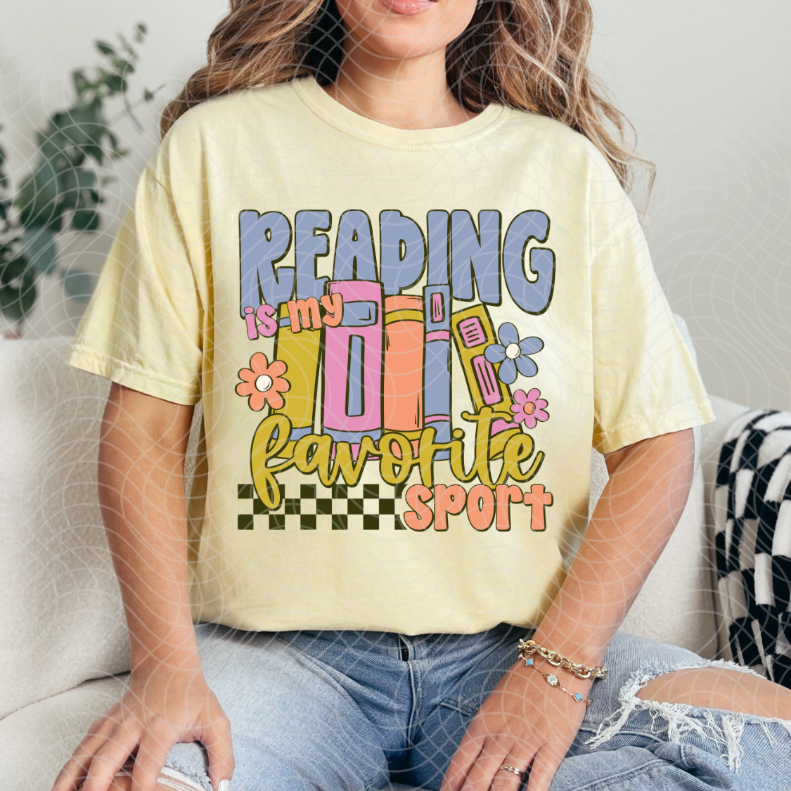 READING IS MY FAVORITE SPORT - DTF TRANSFER