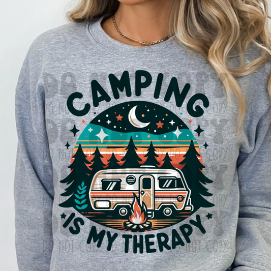 CAMPING IS MY THERAPY - DTF TRANSFER