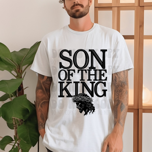 SON OF THE KING, FAUX EMBROIDERY - DTF TRANSFER