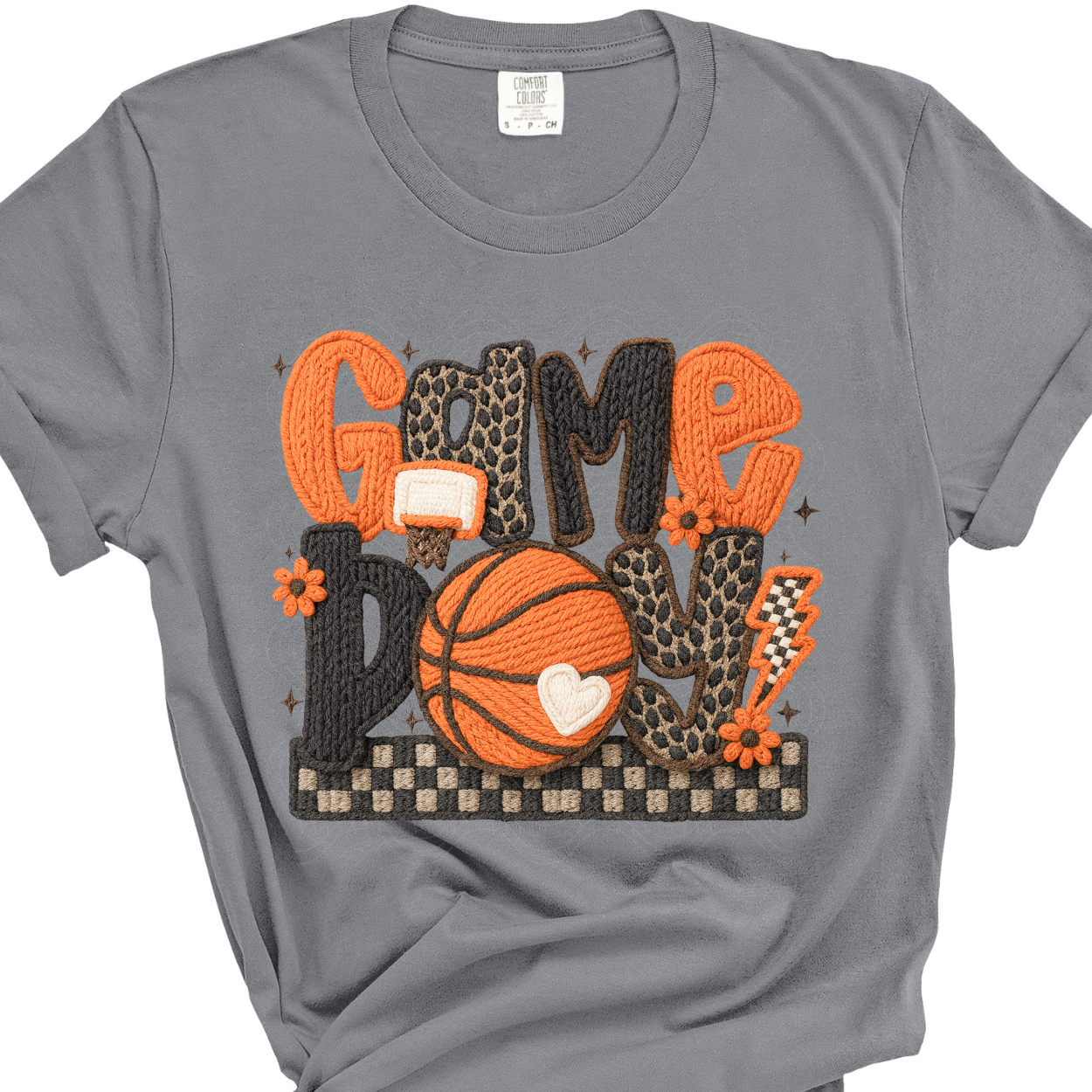 FAUX YARN GAME DAY BASEBALL - DTF TRANSFER