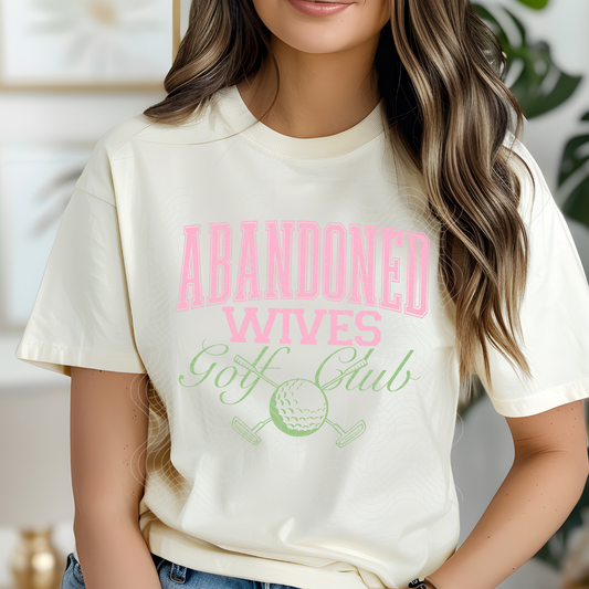 ABANDONED WIVES GOLF CLUB - DTF TRANSFER