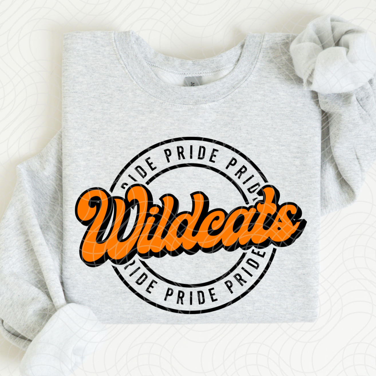 WILDCATS PRIDE CIRCLE, ORANGE - DTF TRANSFER