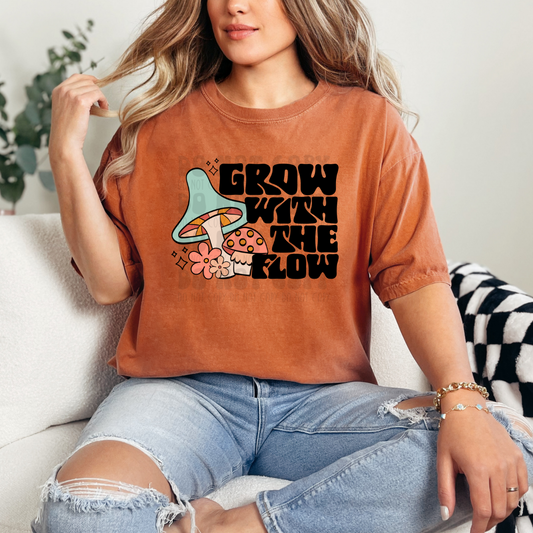 GROW WITH THE FLOW - DTF TRANSFER