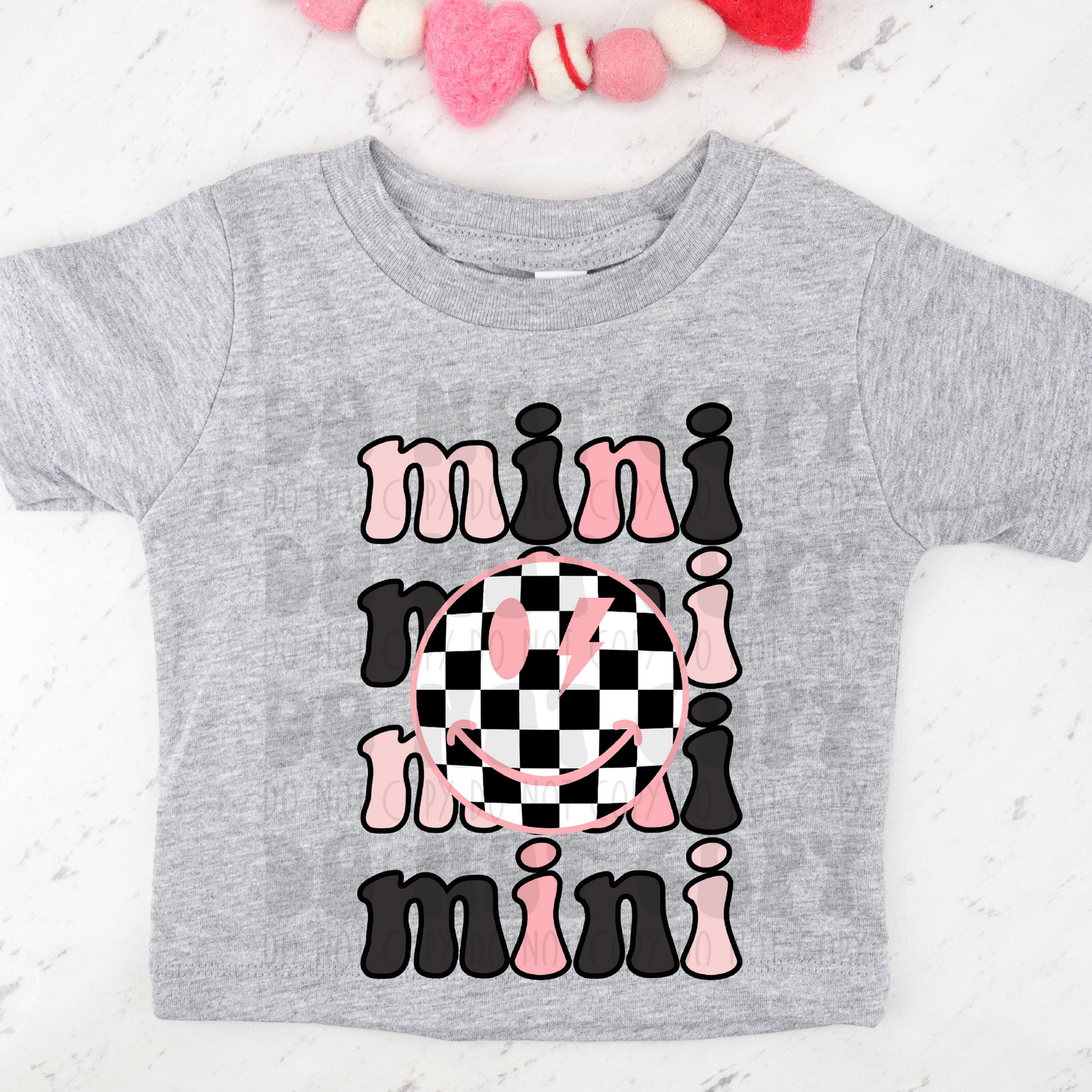 MINI BLK/PINK - DTF TRANSFER