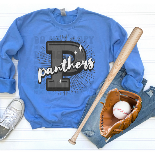 PANTHERS GREY P - DTF TRANSFER