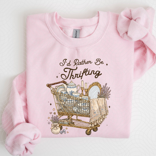 I'D RATHER BE THRIFTING CART - DTF TRANSFER