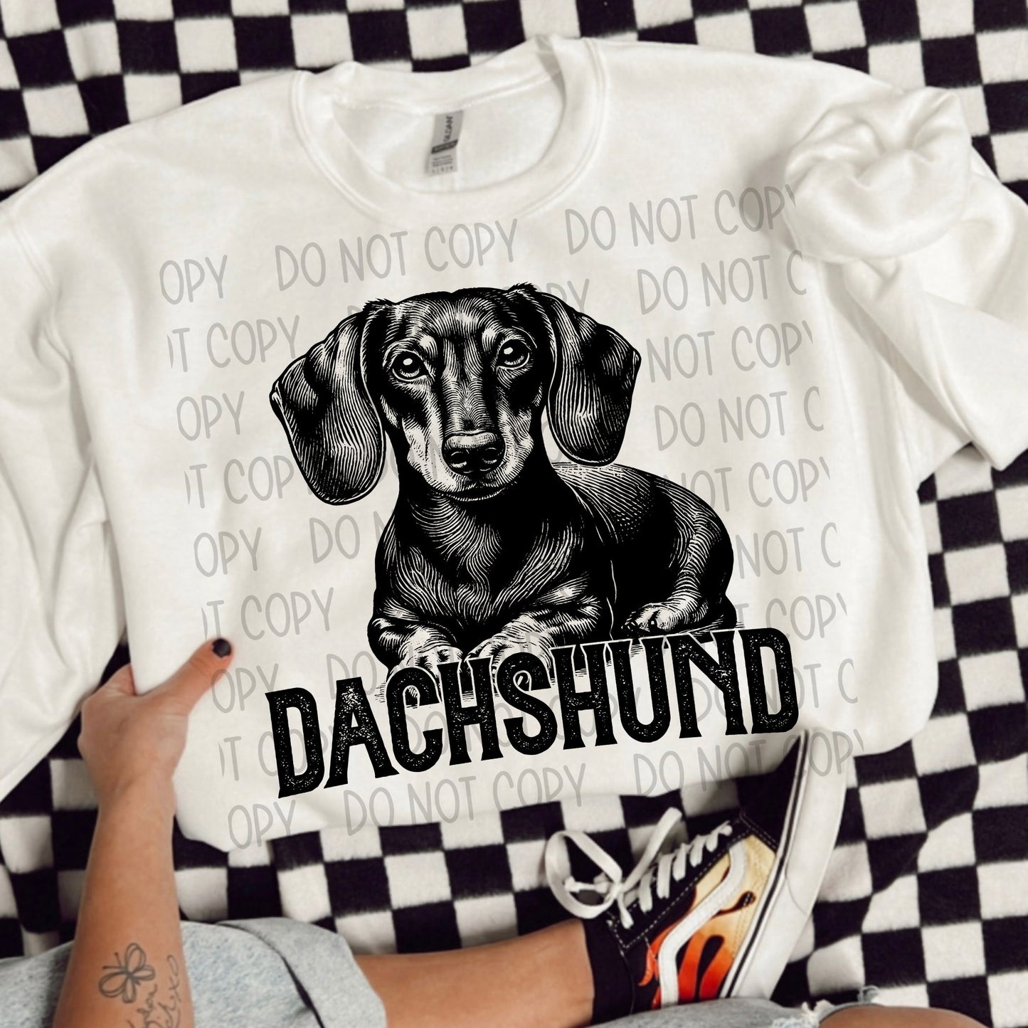 DACHSHUND SHORT HAIRED DOG - DTF TRANSFER