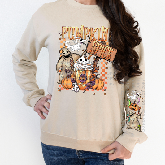 PUMPKIN SPICE W/ SLEEVE - DTF TRANSFER
