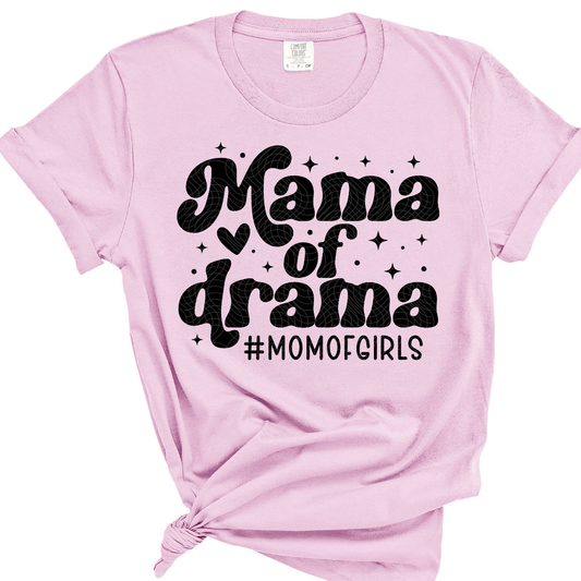 MAMA OF DRAMA BLK - DTF TRANSFER