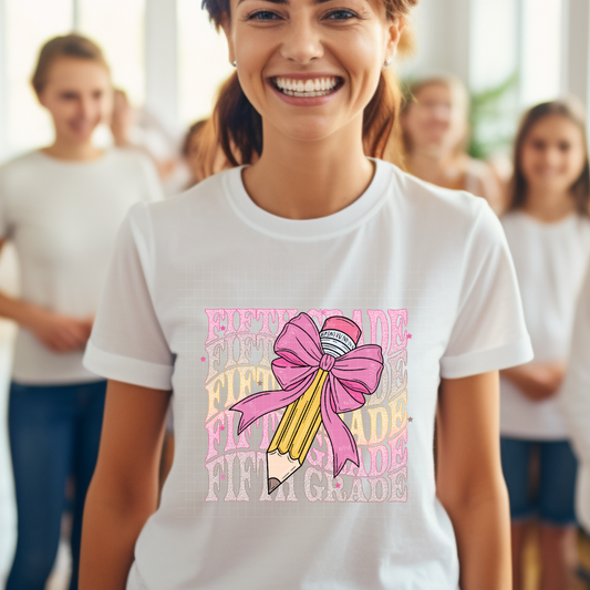 5TH GRADE BOW PENCIL - DTF TRANSFER