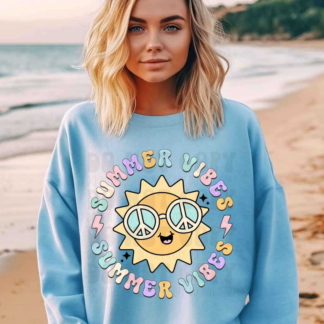 SUMMER VIBES SUN - DTF TRANSFER