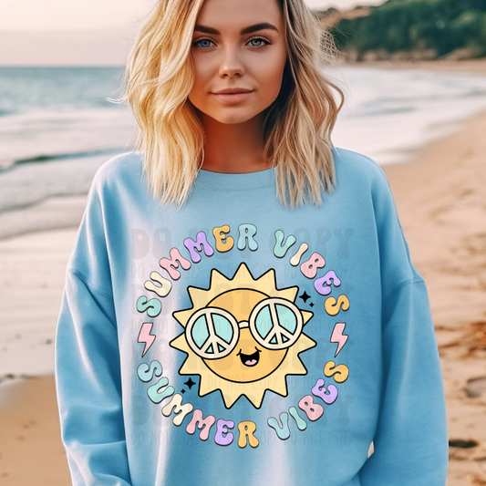 SUMMER VIBES SUN - DTF TRANSFER