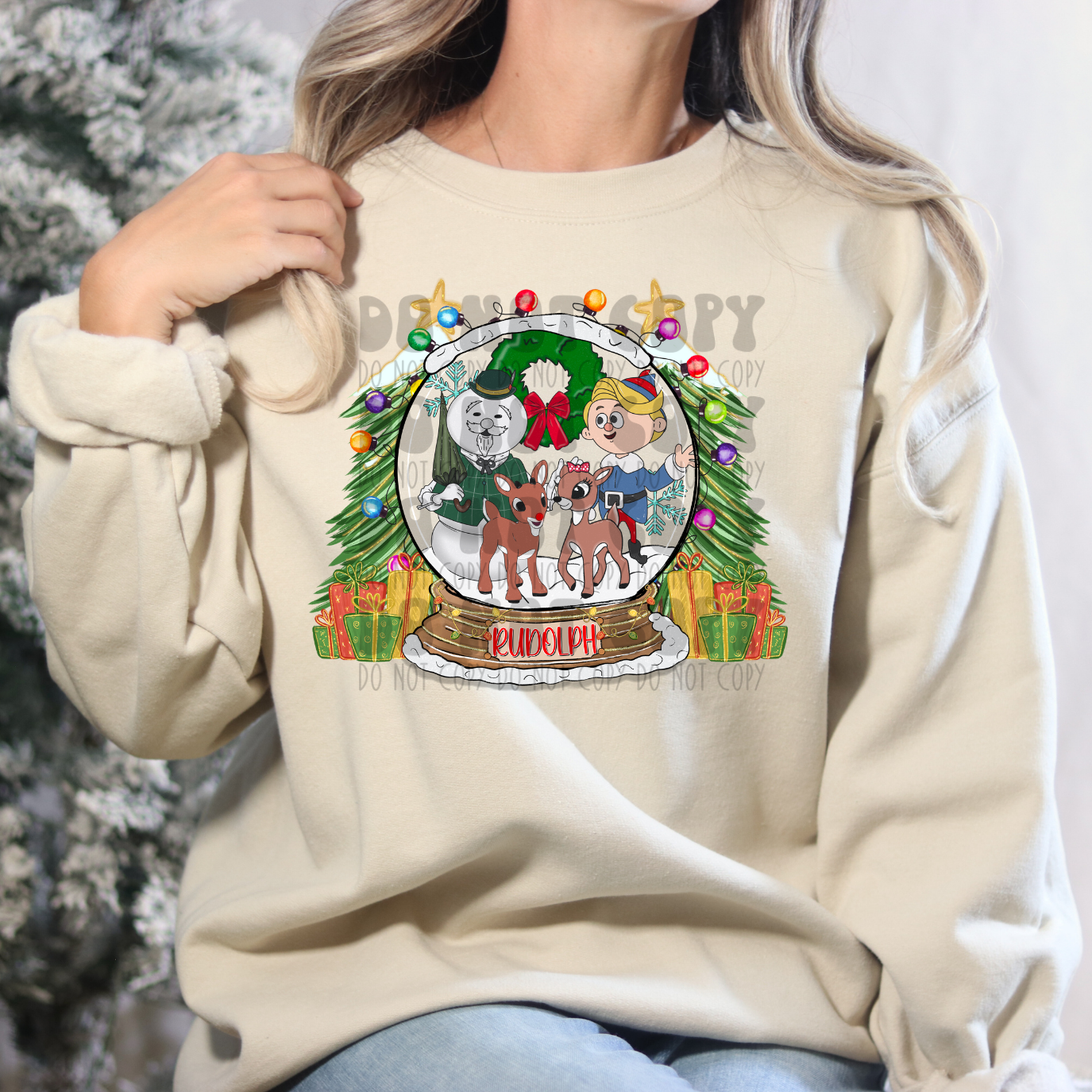 GLOBE - RED NOSE - DTF TRANSFER