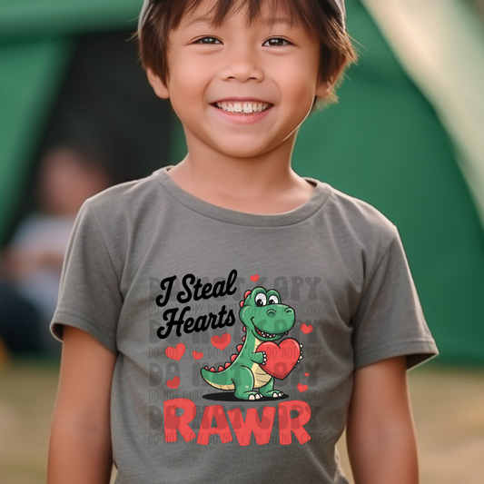 I STEAL HEARTS RAWR - DTF TRANSFER
