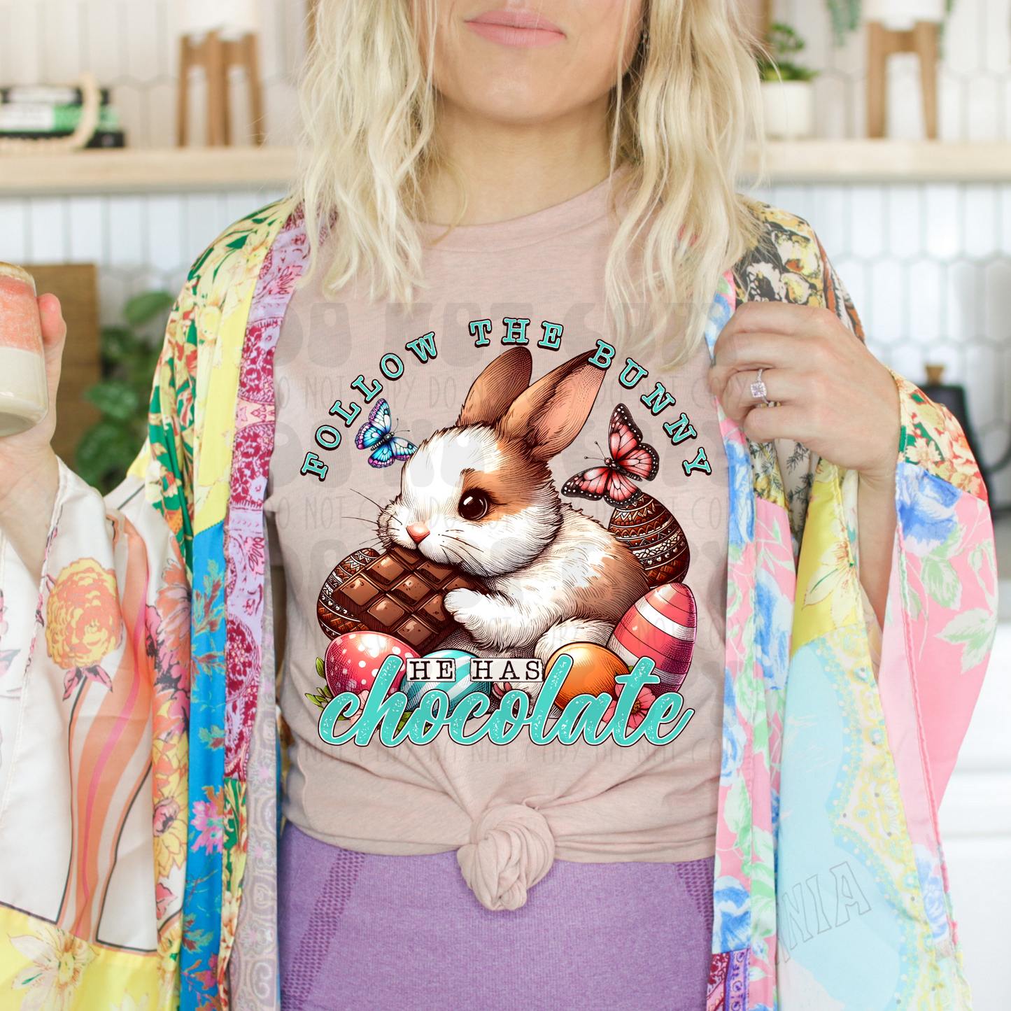 FOLLOW THE BUNNY - DTF TRANSFER