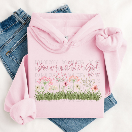 CHILD OF GOD, FLOWERS - DTF TRANSFER