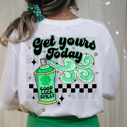GOOD LUCK SPRAY NO DISTRESS - DTF TRANSFER