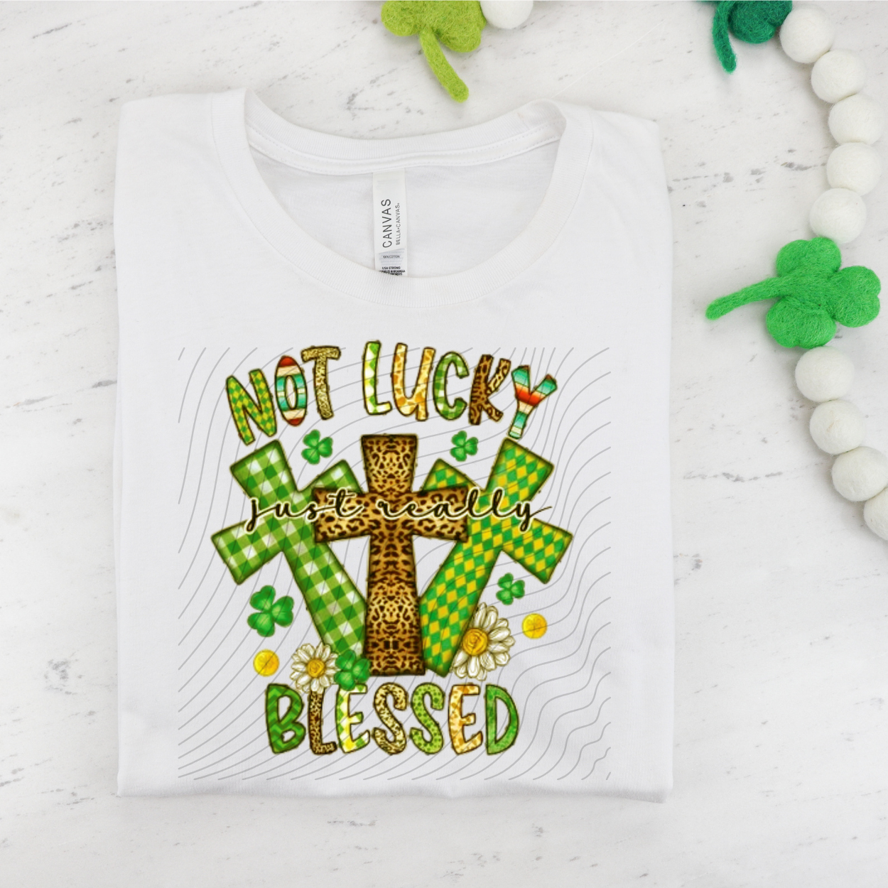 NOT LUCKY, BLESSED - DTF TRANSFER