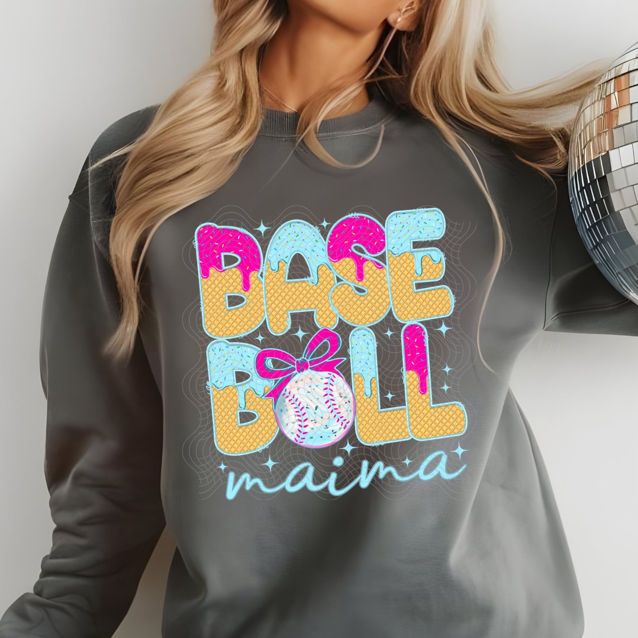 DRIP BASEBALL MAMA - DTF TRANSFER