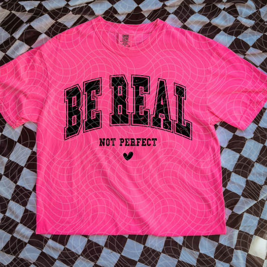 BE REAL BLK - DTF TRANSFER
