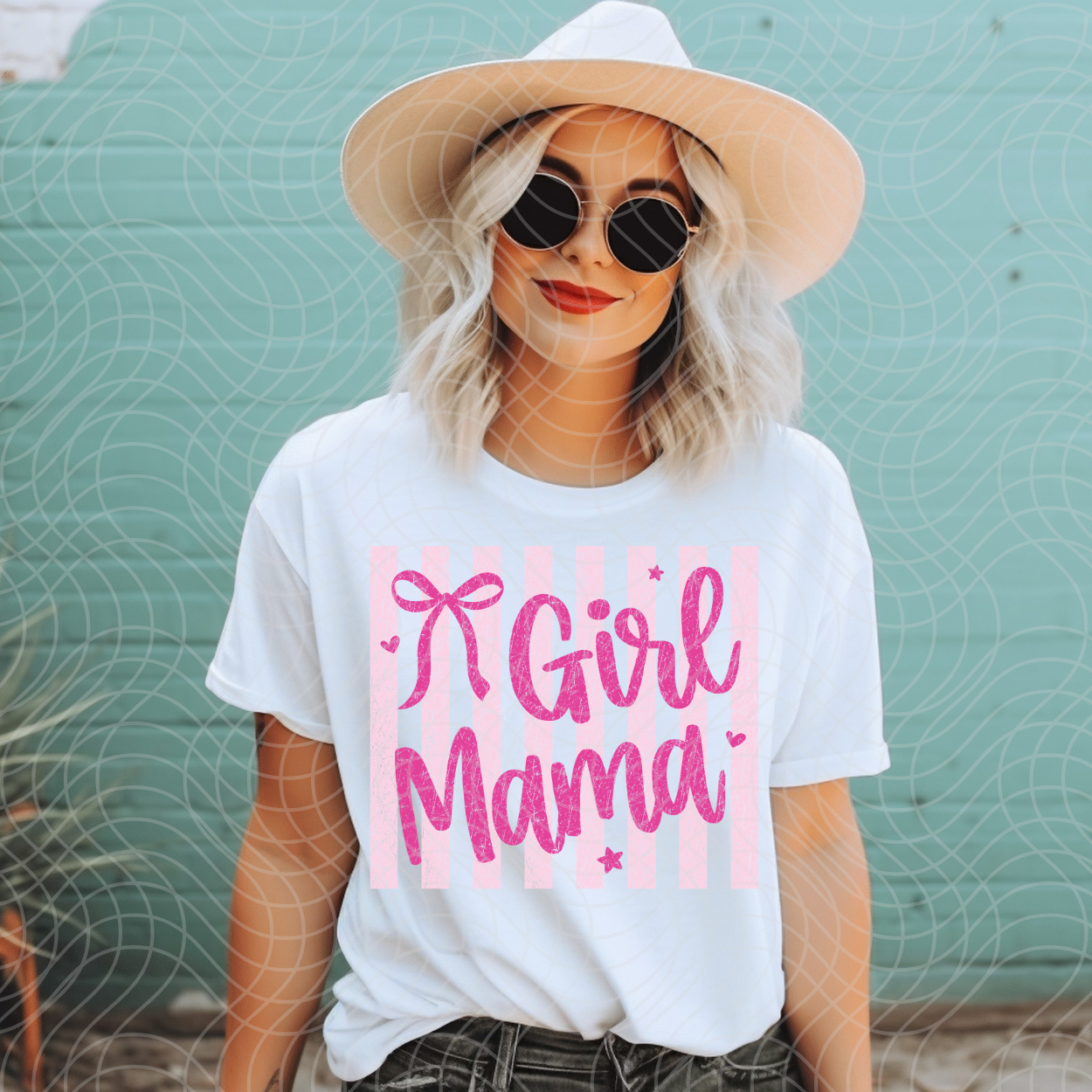 GIRL MAMA DISTRESSED - DTF TRANSFER