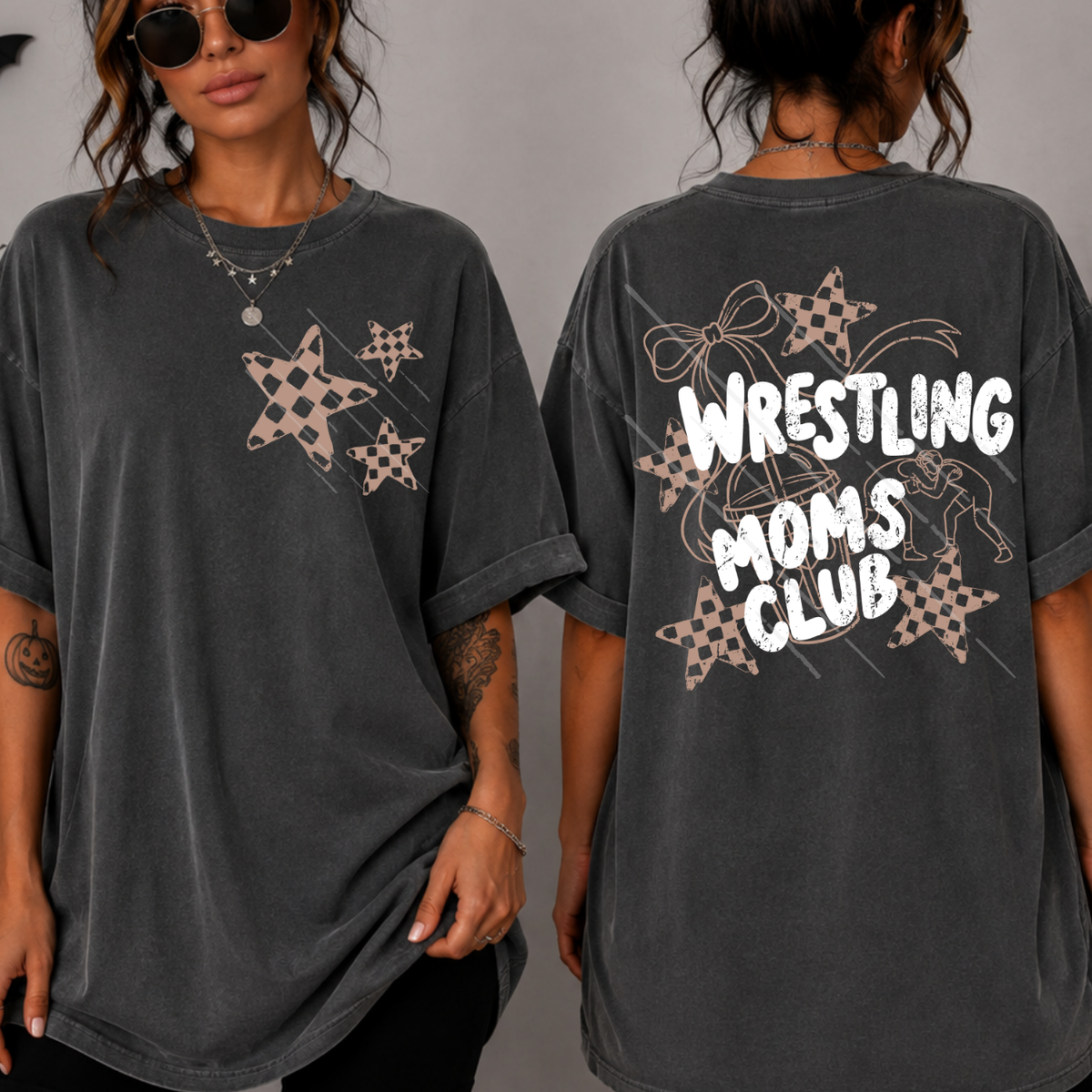 WRESTLING MOMS CLUB W/ POCKET - DTF TRANSFER