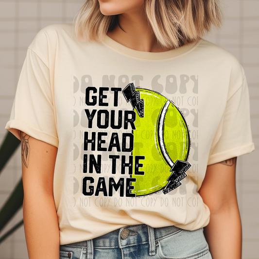 GET YOUR HEAD IN THE GAME TENNIS - DTF TRANSFER