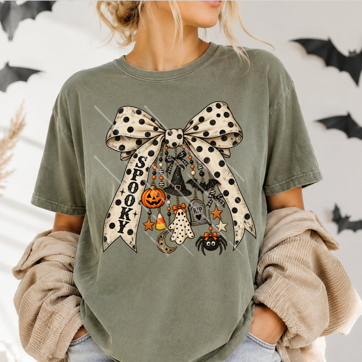 SPOOKY BOW CHARMS - DTF TRANSFER
