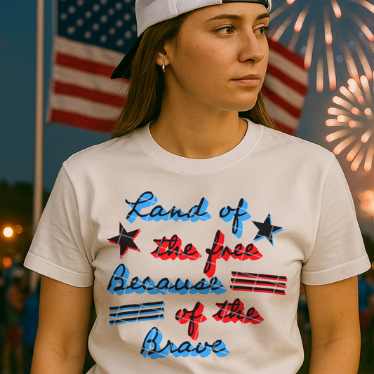 LAND OF THE FREE COLOR - DTF TRANSFER