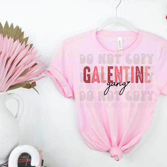 MULTICOLOR GALENTINE GANG - DTF TRANSFER
