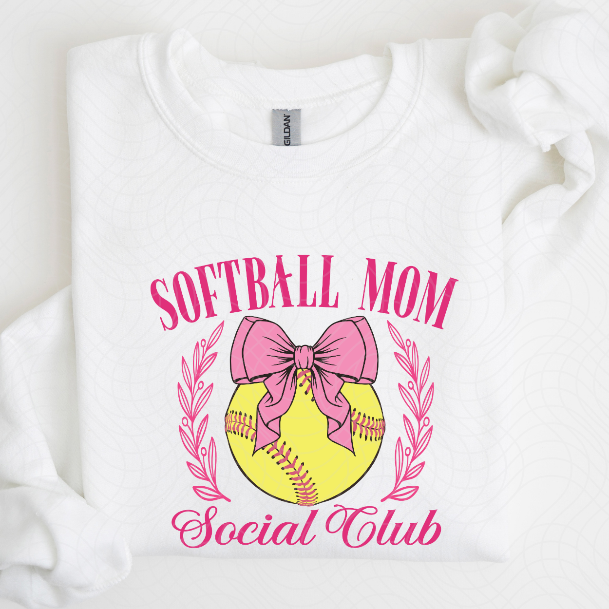 SOFTBALL MOM SOCIAL CLUB PINK - DTF TRANSFER