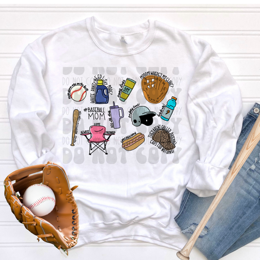BASEBALL DOODLE COLLAGE - DTF TRANSFER