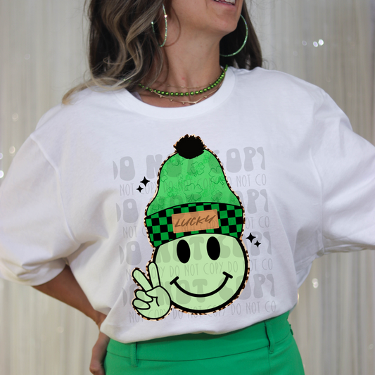 LUCKY TOBOGGAN SMILEY - DTF TRANSFER