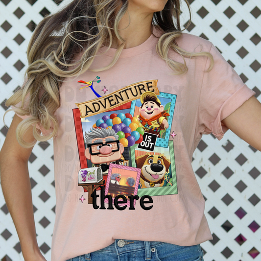 ADVENTURE IS OUT THERE FAUX EMBROIDERY - DTF TRANSFER