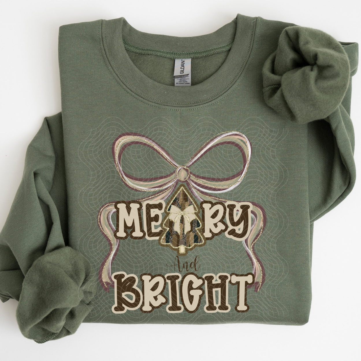 MERRY AND BRIGHT GREENS - DTF TRANSFER