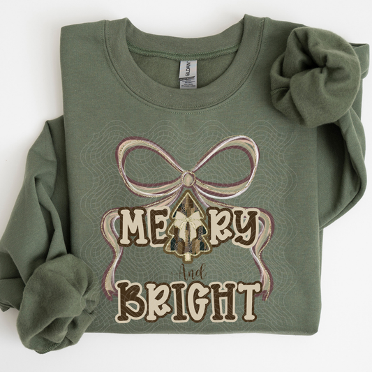 MERRY AND BRIGHT GREENS - DTF TRANSFER