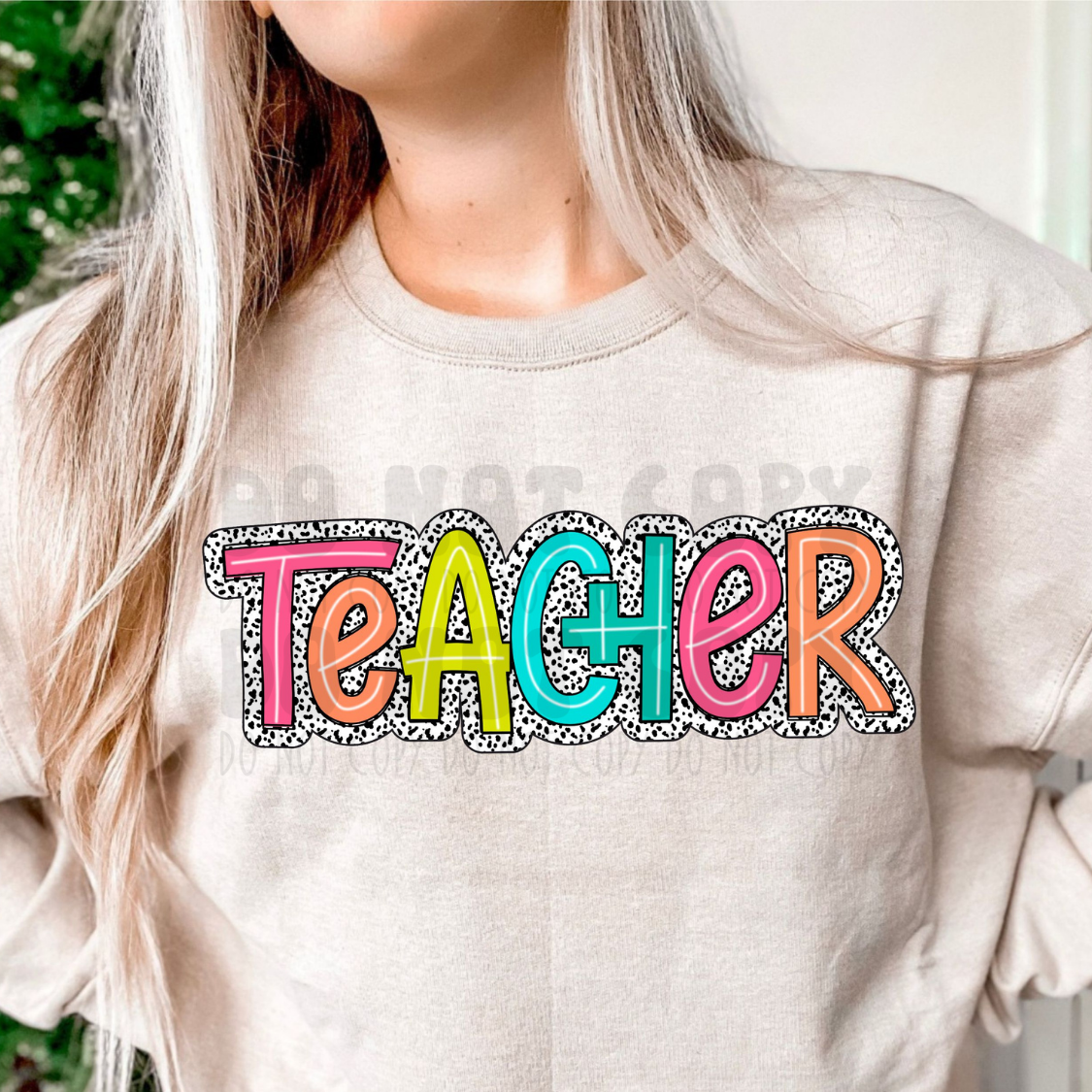 TEACHER DALMATIAN - DTF TRANSFER