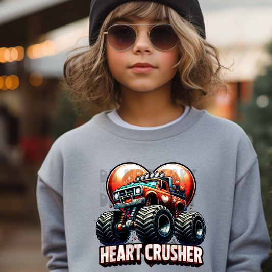 HEART CRUSHER MONSTER TRUCK - DTF TRANSFER