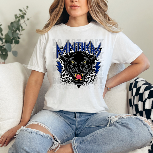 PANTHERS ROCK STYLE NO DISTRESS - DTF TRANSFER