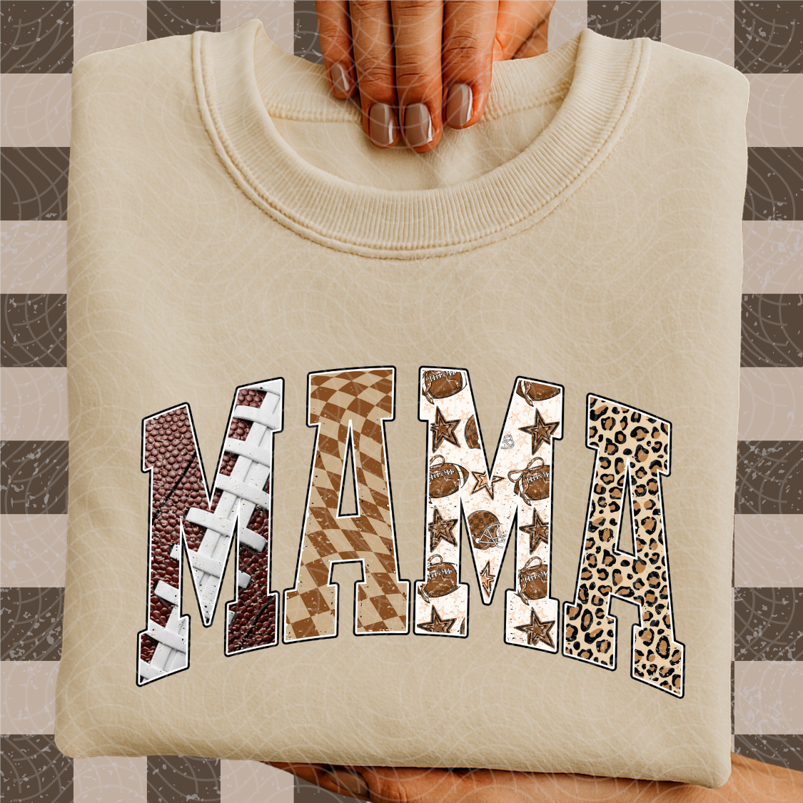 FOOTBALL MAMA VARSITY DISTRESSED - DTF TRANSFER