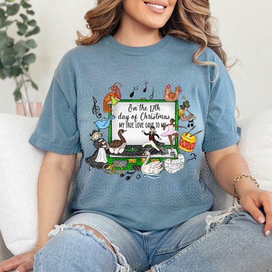 12TH DAY OF CHRISTMAS - DTF TRANSFER