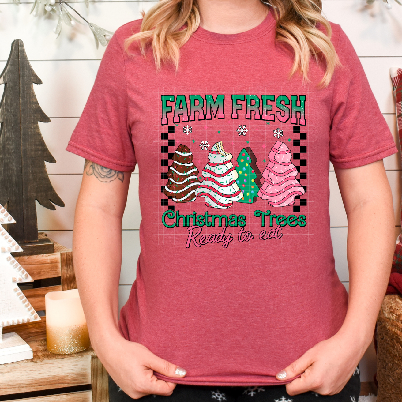 READY TO EAT FARM FRESH TREES - DTF TRANSFER