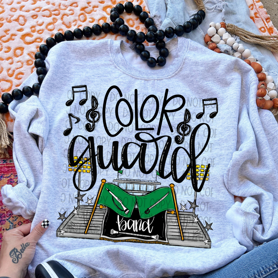 COLOR GUARD GREEN - DTF TRANSFER