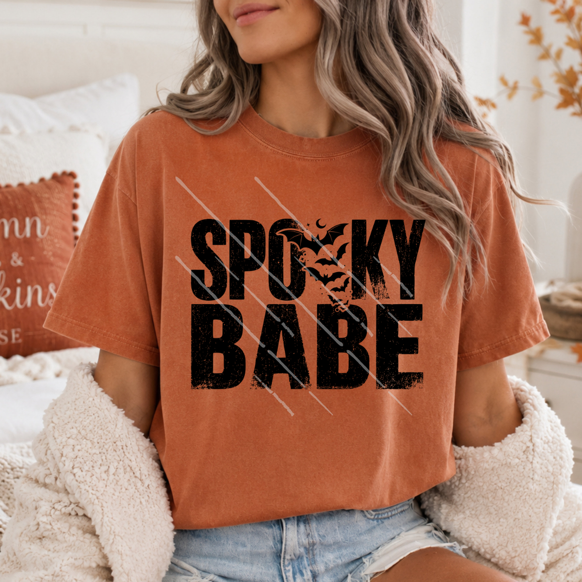 SPOOKY BABE BLK - DTF TRANSFER