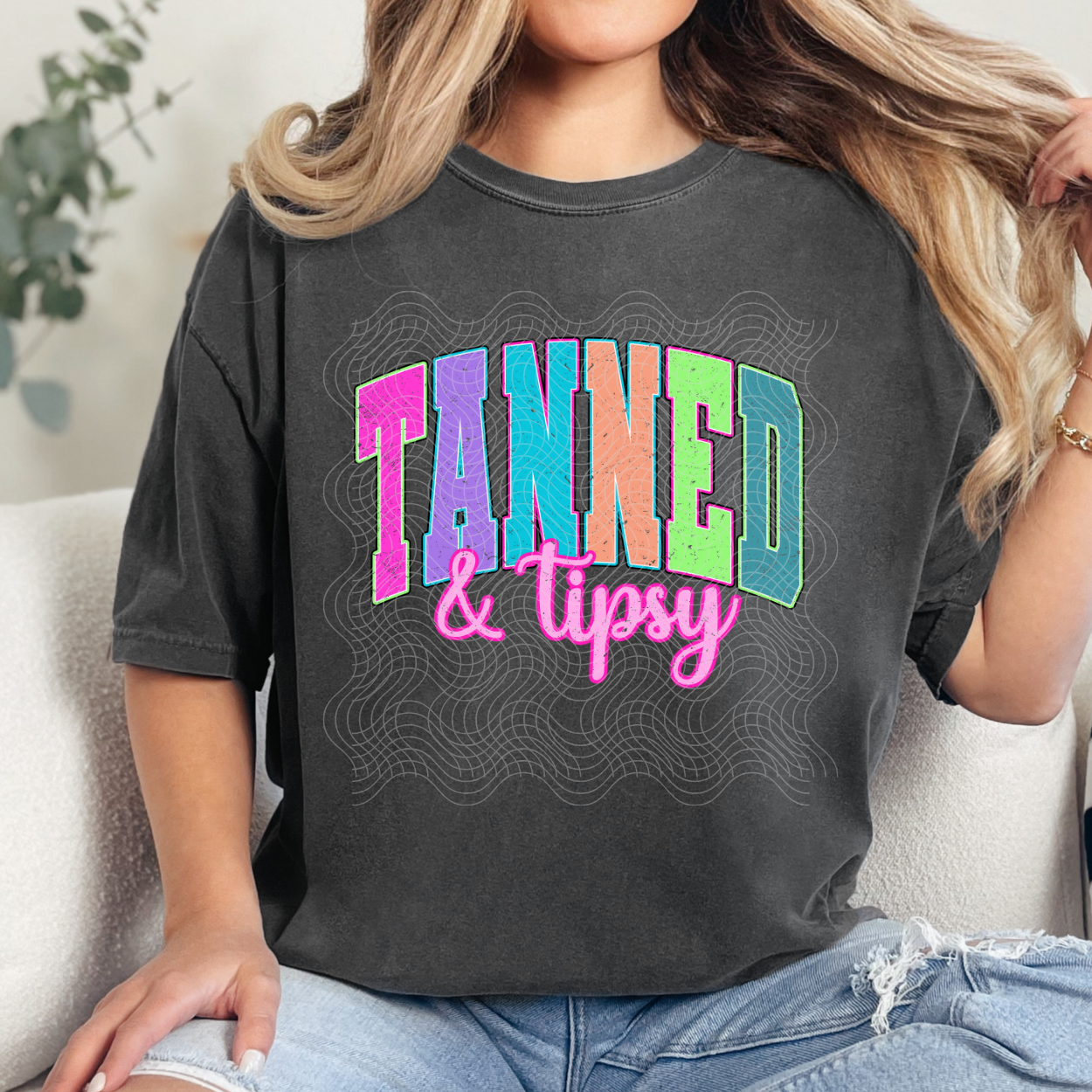 TANNED & TIPSY - DTF TRANSFER