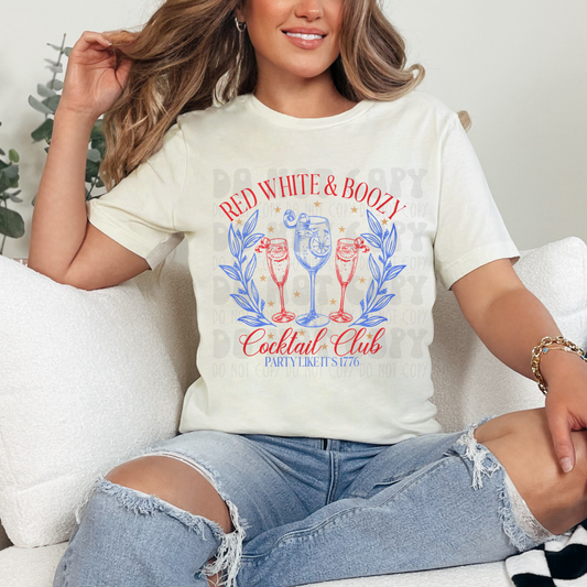 RED WHITE & BOOZY - DTF TRANSFER