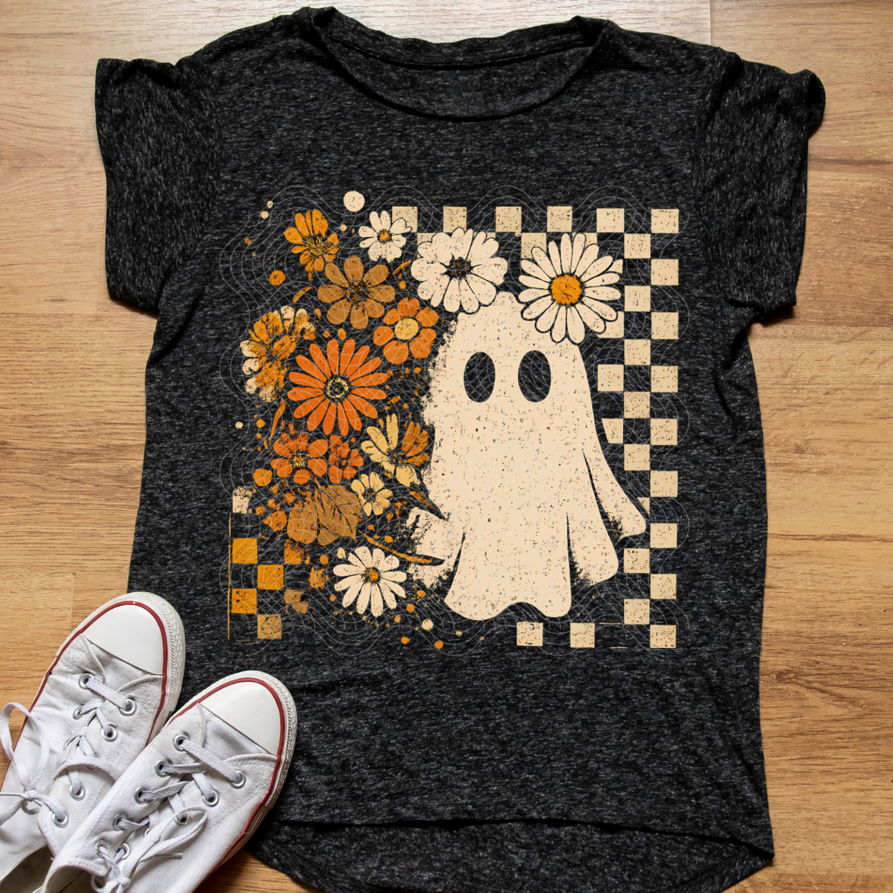 GHOST FLORAL COLLAGE RETRO - DTF TRANSFER
