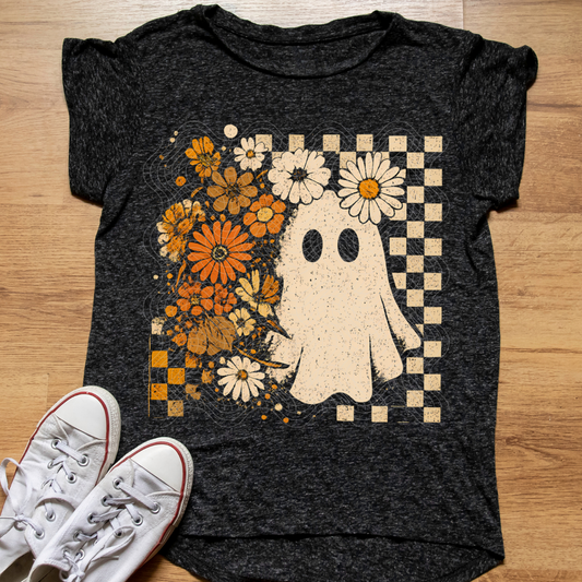 GHOST FLORAL COLLAGE RETRO - DTF TRANSFER