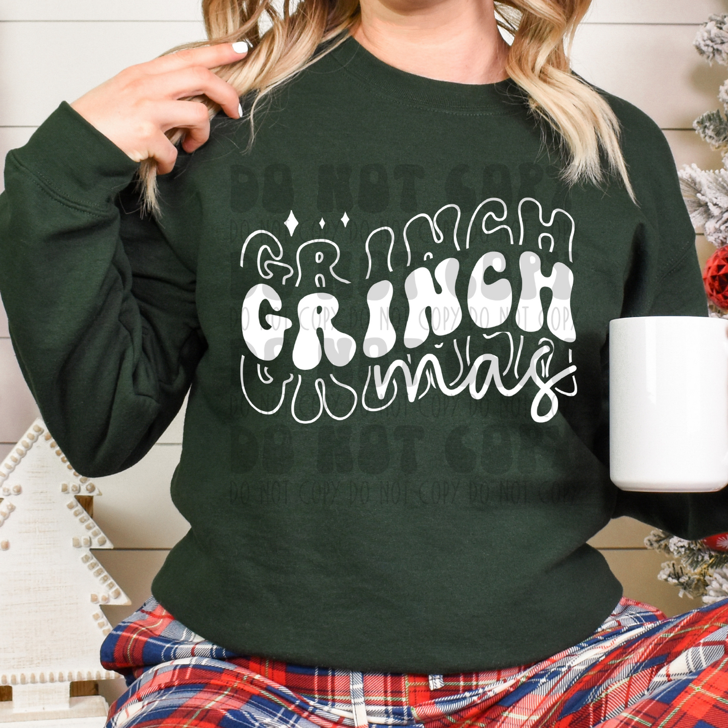 GRINCHMAS WHITE STACKED - DTF TRANSFER